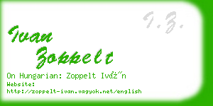 ivan zoppelt business card